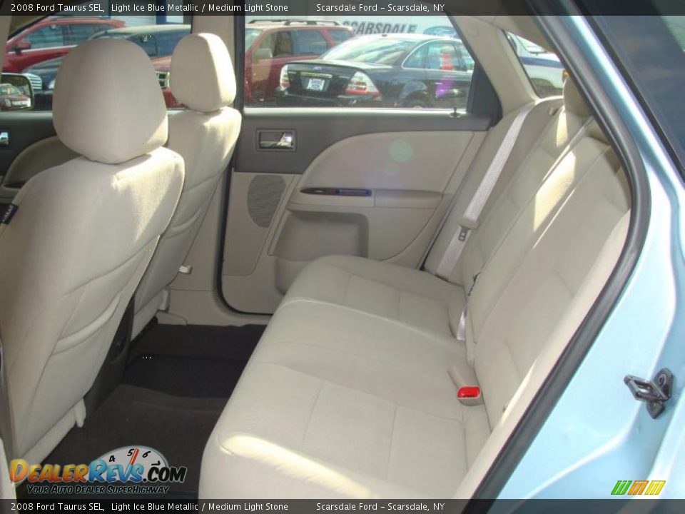 2008 Ford Taurus SEL Light Ice Blue Metallic / Medium Light Stone Photo #17