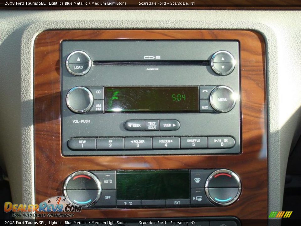 2008 Ford Taurus SEL Light Ice Blue Metallic / Medium Light Stone Photo #19