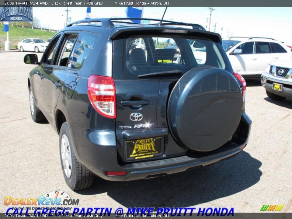 2009 Toyota RAV4 4WD Black Forest Pearl / Ash Gray Photo #2