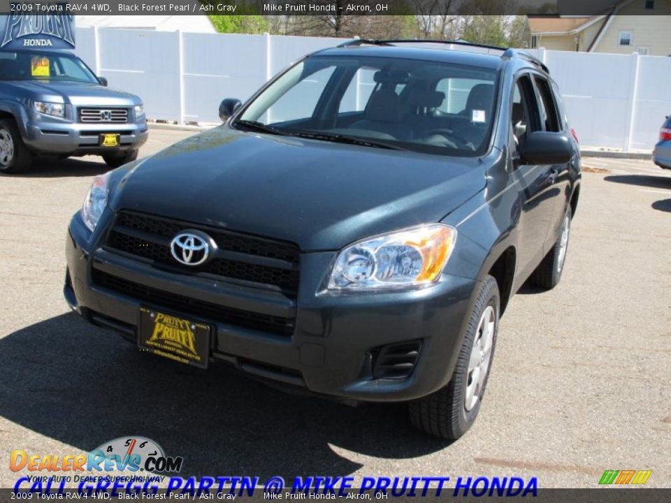 2009 Toyota RAV4 4WD Black Forest Pearl / Ash Gray Photo #3