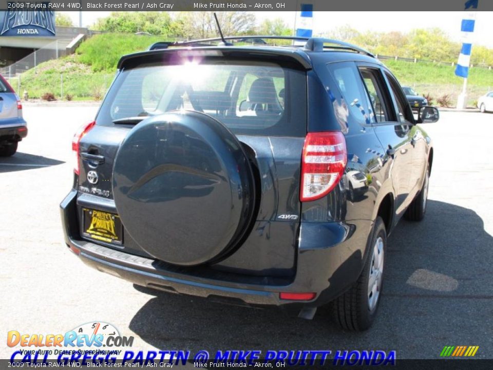 2009 Toyota RAV4 4WD Black Forest Pearl / Ash Gray Photo #7