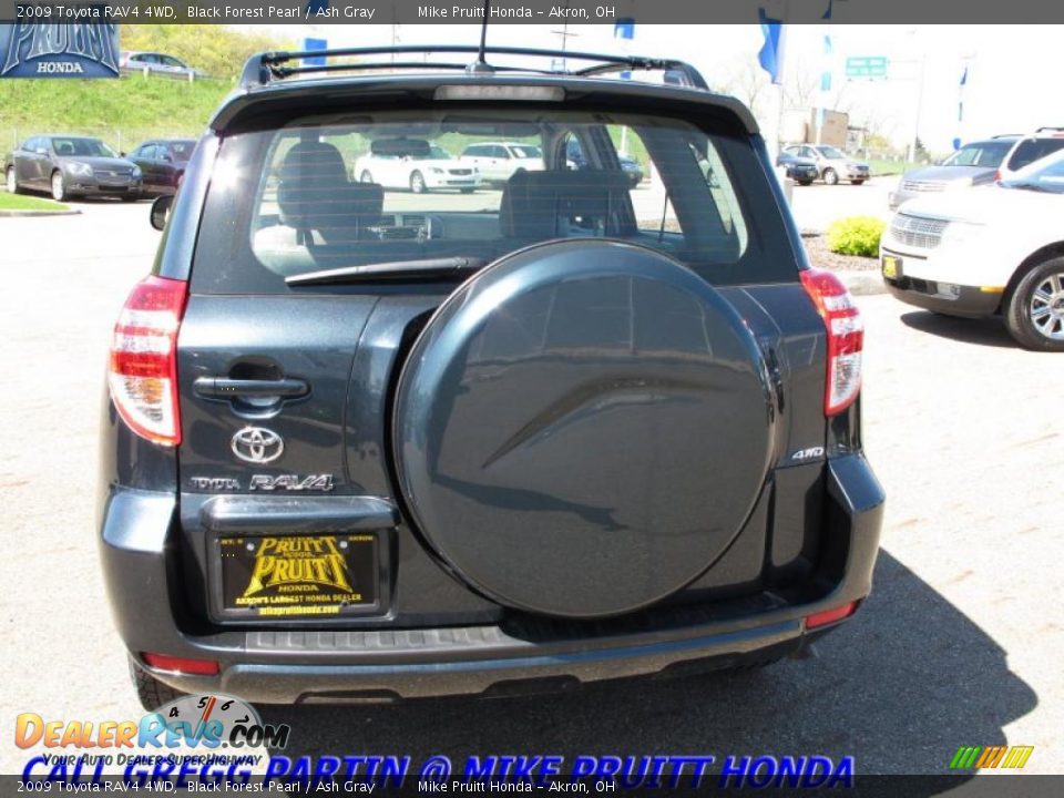 2009 Toyota RAV4 4WD Black Forest Pearl / Ash Gray Photo #8