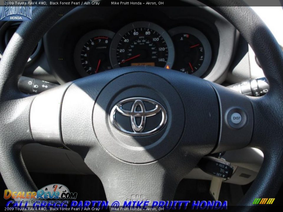 2009 Toyota RAV4 4WD Black Forest Pearl / Ash Gray Photo #17