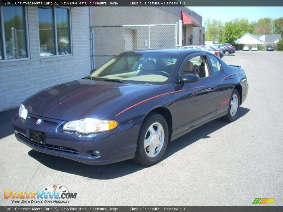 2001 Chevrolet Monte Carlo SS Navy Blue Metallic / Neutral Beige Photo #1