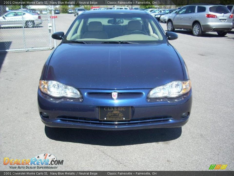 2001 Chevrolet Monte Carlo SS Navy Blue Metallic / Neutral Beige Photo #2