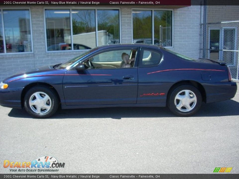 2001 Chevrolet Monte Carlo SS Navy Blue Metallic / Neutral Beige Photo #3