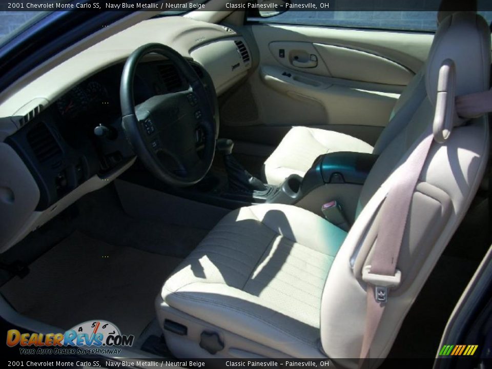 2001 Chevrolet Monte Carlo SS Navy Blue Metallic / Neutral Beige Photo #6