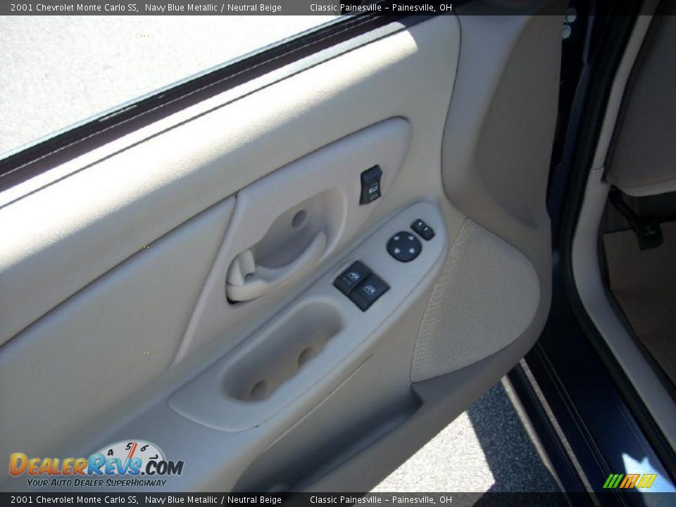 2001 Chevrolet Monte Carlo SS Navy Blue Metallic / Neutral Beige Photo #7