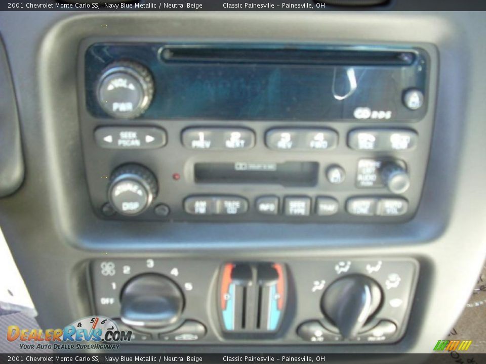 2001 Chevrolet Monte Carlo SS Navy Blue Metallic / Neutral Beige Photo #9