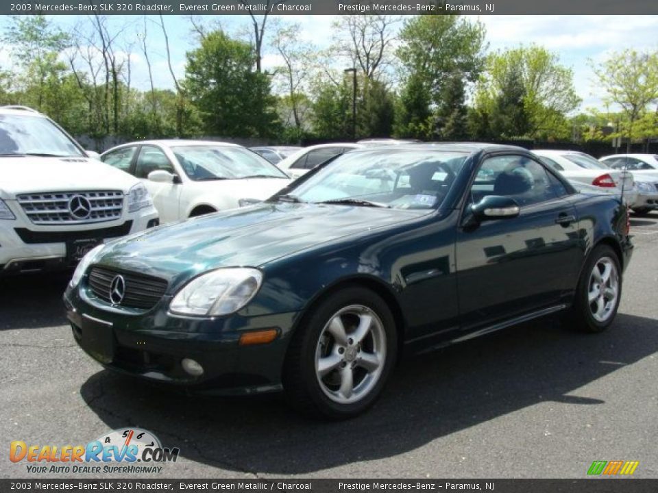 2003 Mercedes-Benz SLK 320 Roadster Everest Green Metallic / Charcoal Photo #2