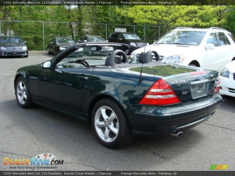 2003 Mercedes-Benz SLK 320 Roadster Everest Green Metallic / Charcoal Photo #7