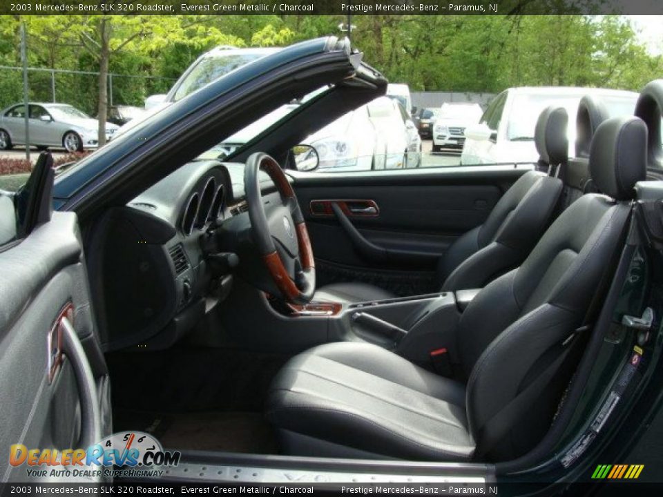 2003 Mercedes-Benz SLK 320 Roadster Everest Green Metallic / Charcoal Photo #9