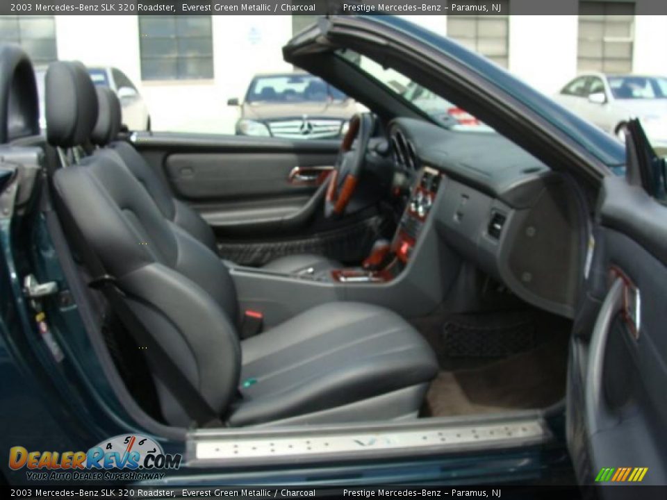 2003 Mercedes-Benz SLK 320 Roadster Everest Green Metallic / Charcoal Photo #10