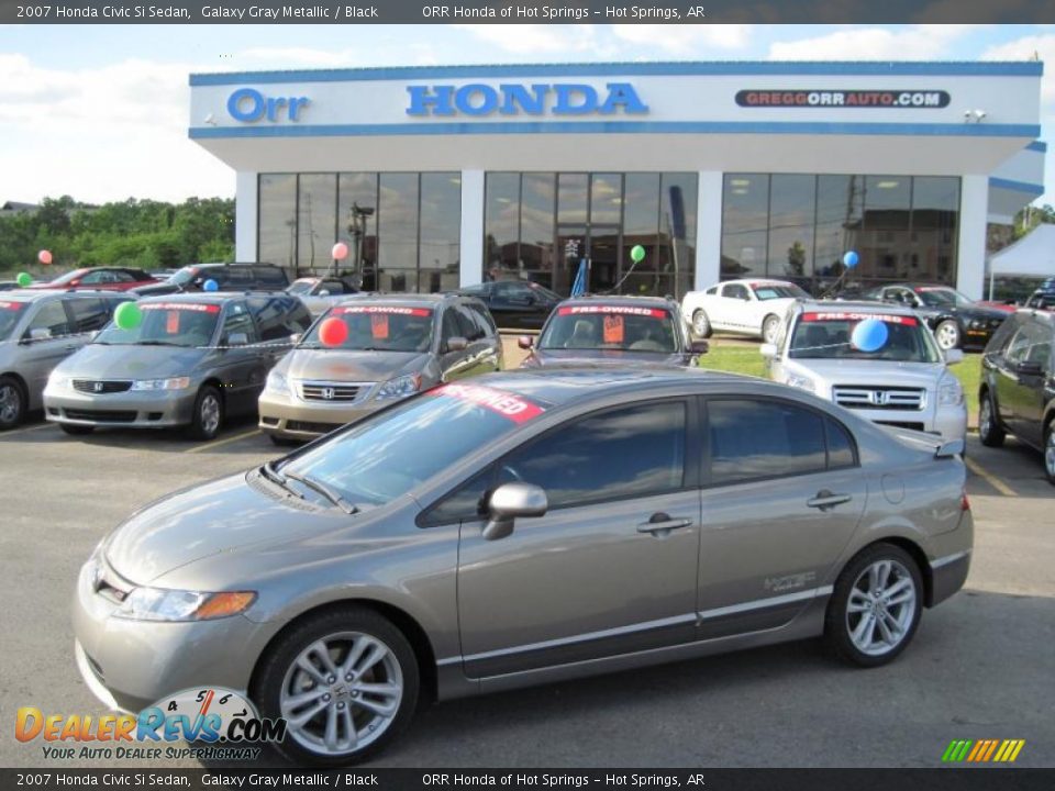 2007 Honda Civic Si Sedan Galaxy Gray Metallic / Black Photo #1