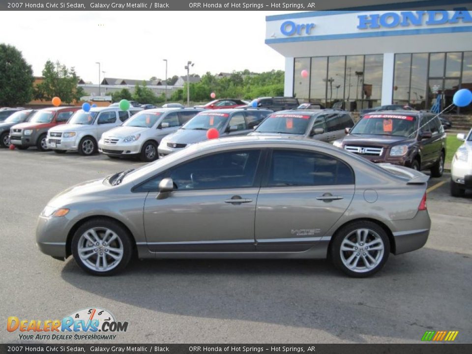 2007 Honda Civic Si Sedan Galaxy Gray Metallic / Black Photo #2