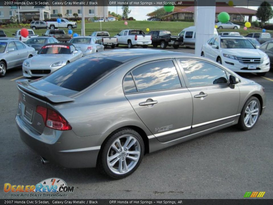 2007 Black honda civic si sedan #3