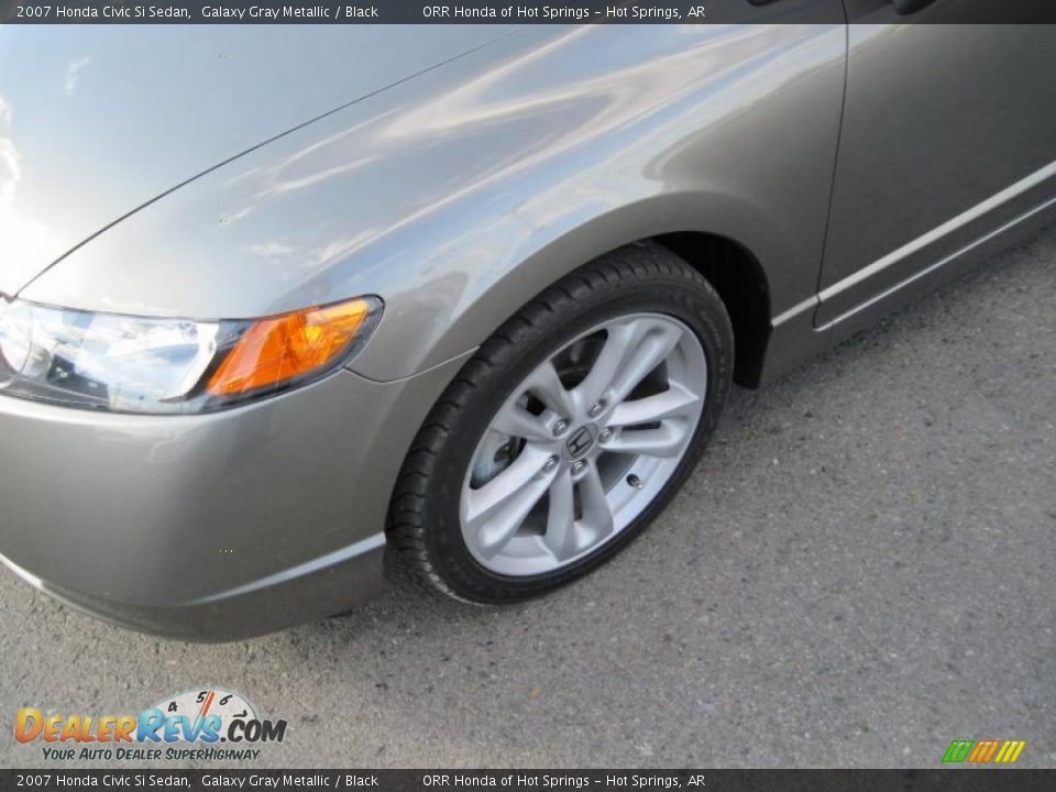 2007 Honda Civic Si Sedan Galaxy Gray Metallic / Black Photo #9