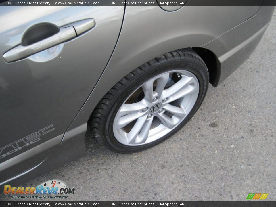 2007 Honda Civic Si Sedan Galaxy Gray Metallic / Black Photo #10