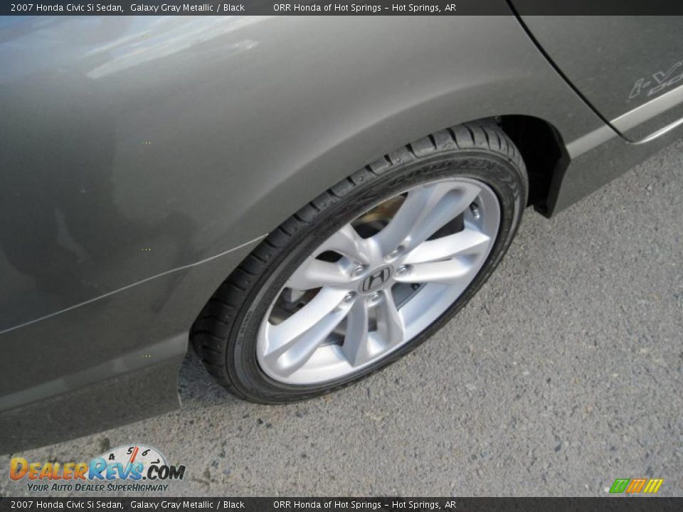 2007 Honda Civic Si Sedan Galaxy Gray Metallic / Black Photo #11