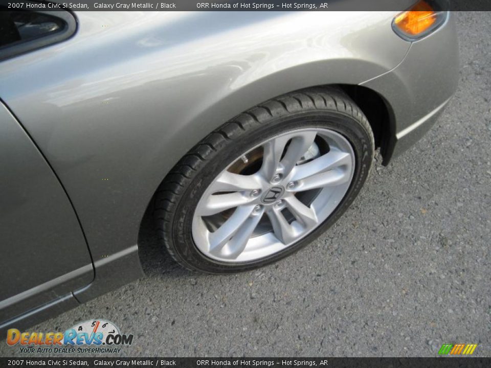 2007 Honda Civic Si Sedan Galaxy Gray Metallic / Black Photo #12