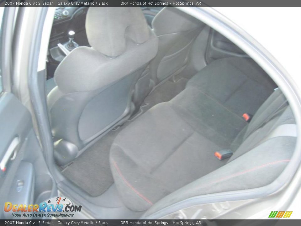 2007 Honda Civic Si Sedan Galaxy Gray Metallic / Black Photo #14