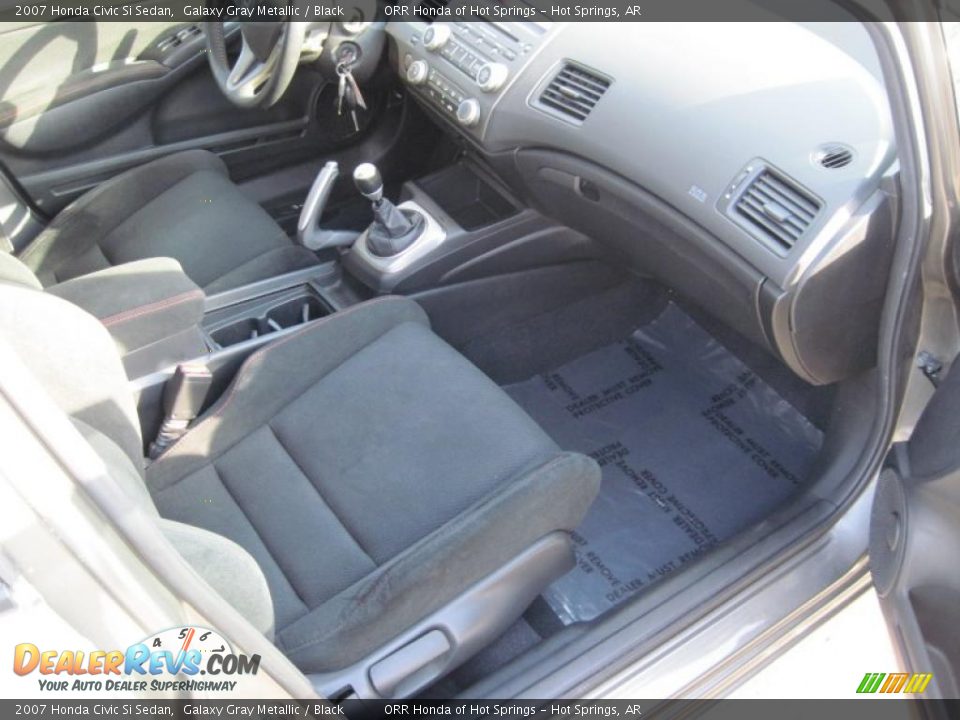 2007 Honda Civic Si Sedan Galaxy Gray Metallic / Black Photo #16