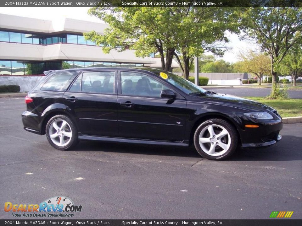 2004 Mazda MAZDA6 s Sport Wagon Onyx Black / Black Photo #3