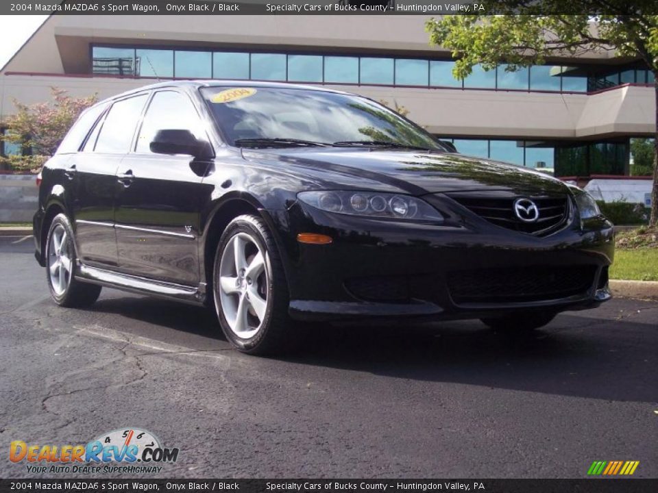 2004 Mazda MAZDA6 s Sport Wagon Onyx Black / Black Photo #5