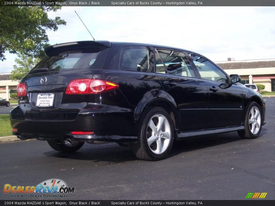 2004 Mazda MAZDA6 s Sport Wagon Onyx Black / Black Photo #7