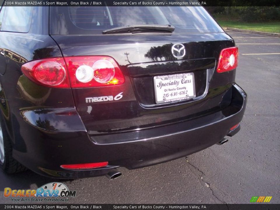 2004 Mazda MAZDA6 s Sport Wagon Onyx Black / Black Photo #8