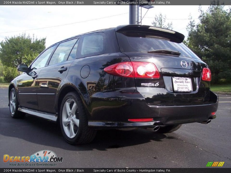 2004 Mazda MAZDA6 s Sport Wagon Onyx Black / Black Photo #9