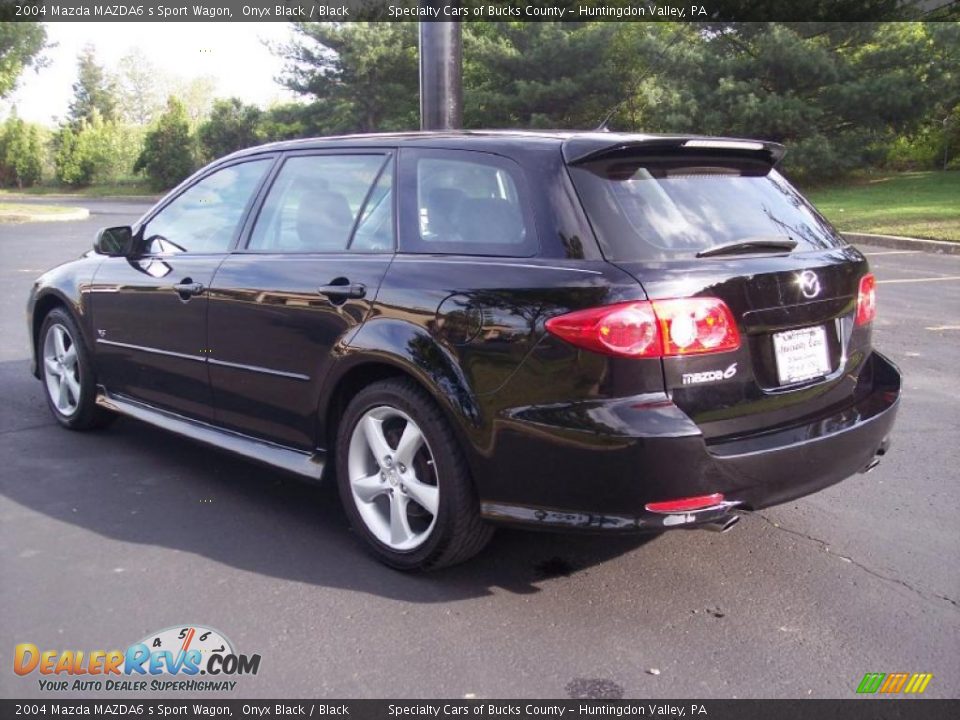 2004 Mazda MAZDA6 s Sport Wagon Onyx Black / Black Photo #10