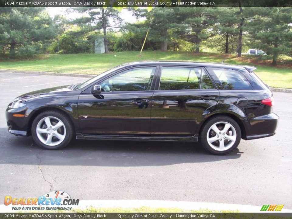 2004 Mazda MAZDA6 s Sport Wagon Onyx Black / Black Photo #12
