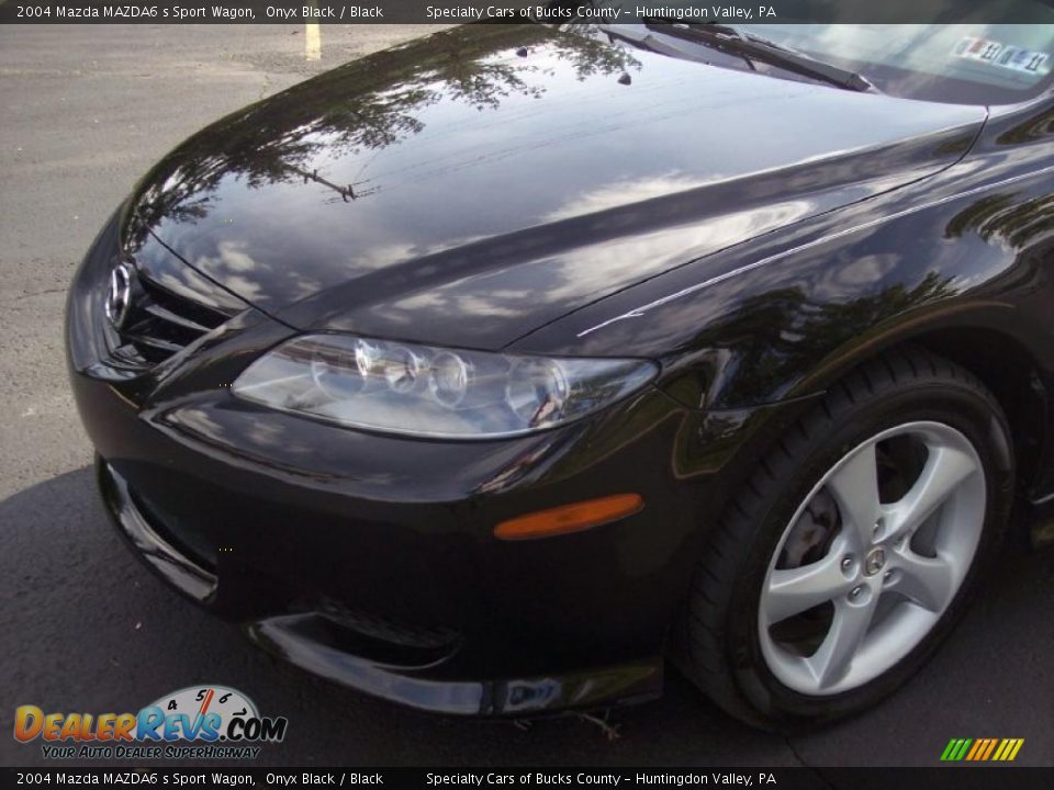 2004 Mazda MAZDA6 s Sport Wagon Onyx Black / Black Photo #14