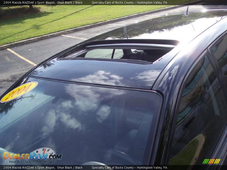 2004 Mazda MAZDA6 s Sport Wagon Onyx Black / Black Photo #15