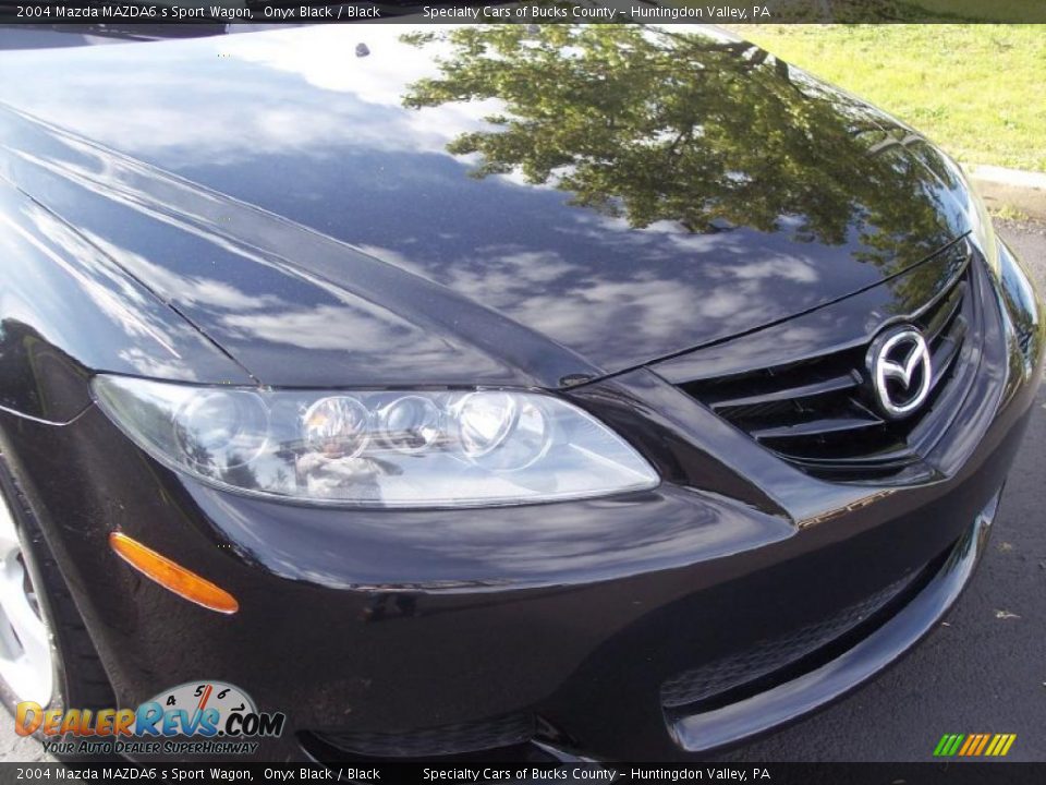 2004 Mazda MAZDA6 s Sport Wagon Onyx Black / Black Photo #16