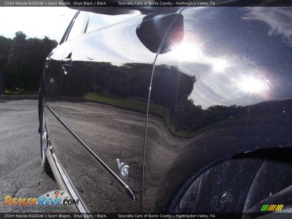 2004 Mazda MAZDA6 s Sport Wagon Onyx Black / Black Photo #17