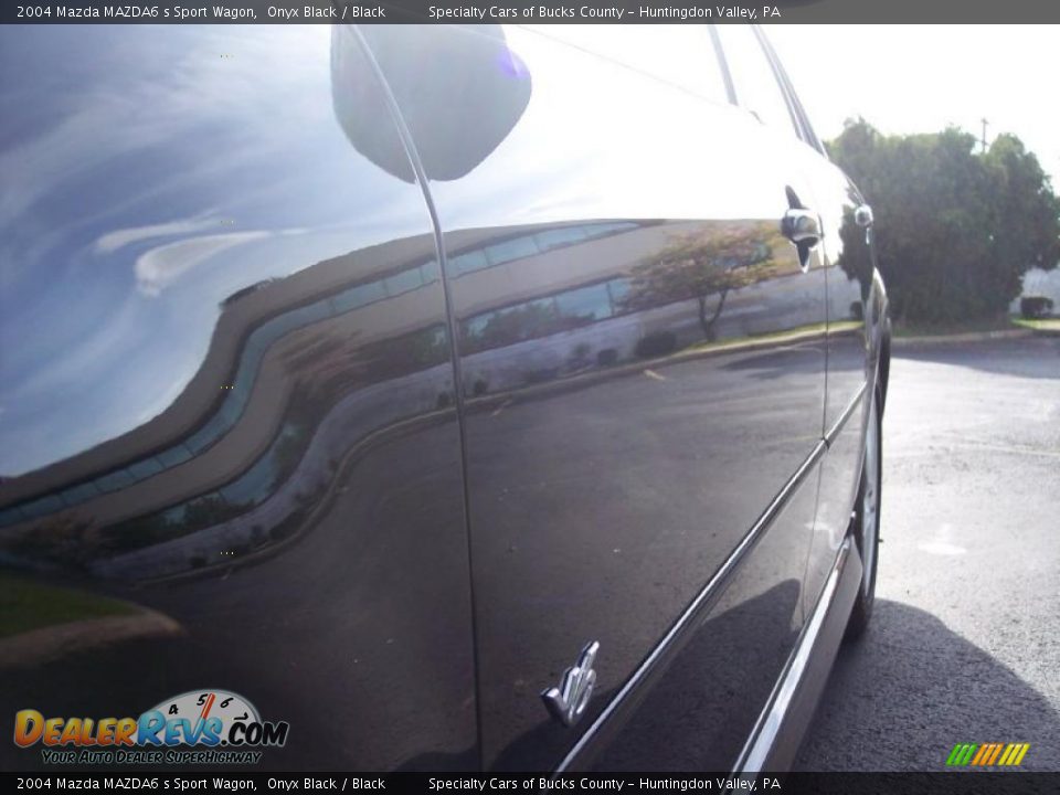 2004 Mazda MAZDA6 s Sport Wagon Onyx Black / Black Photo #18