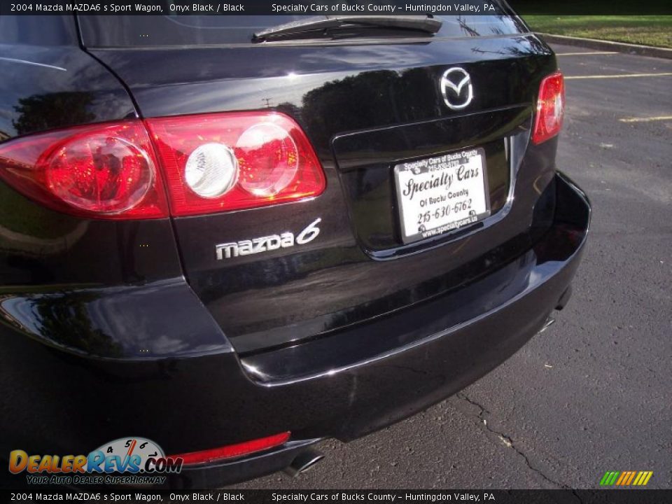 2004 Mazda MAZDA6 s Sport Wagon Onyx Black / Black Photo #19
