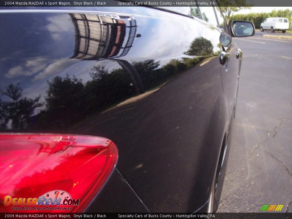 2004 Mazda MAZDA6 s Sport Wagon Onyx Black / Black Photo #21