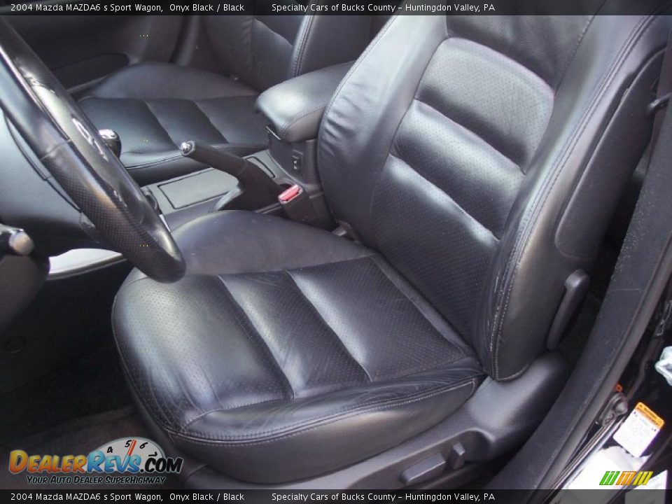 2004 Mazda MAZDA6 s Sport Wagon Onyx Black / Black Photo #25