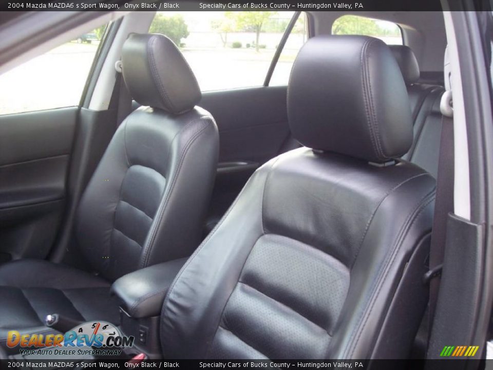 2004 Mazda MAZDA6 s Sport Wagon Onyx Black / Black Photo #26