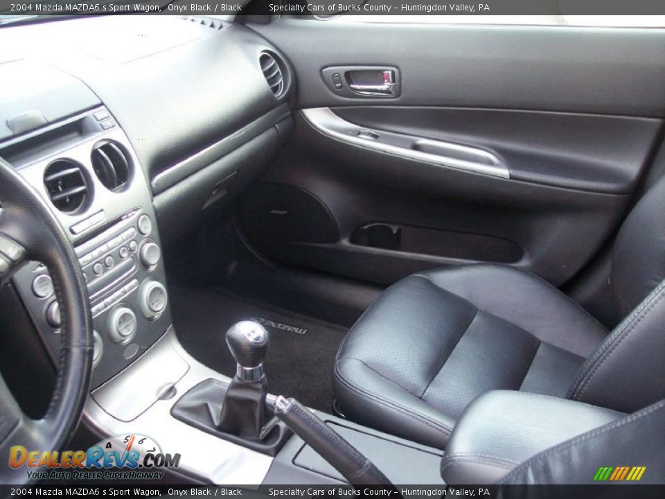 2004 Mazda MAZDA6 s Sport Wagon Onyx Black / Black Photo #27