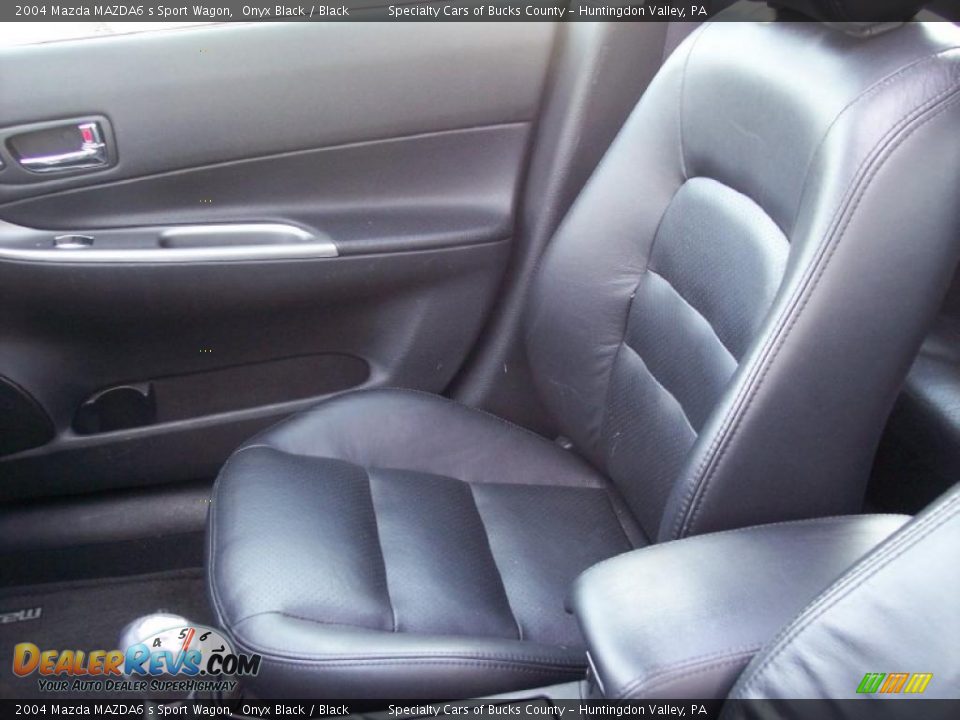 2004 Mazda MAZDA6 s Sport Wagon Onyx Black / Black Photo #28