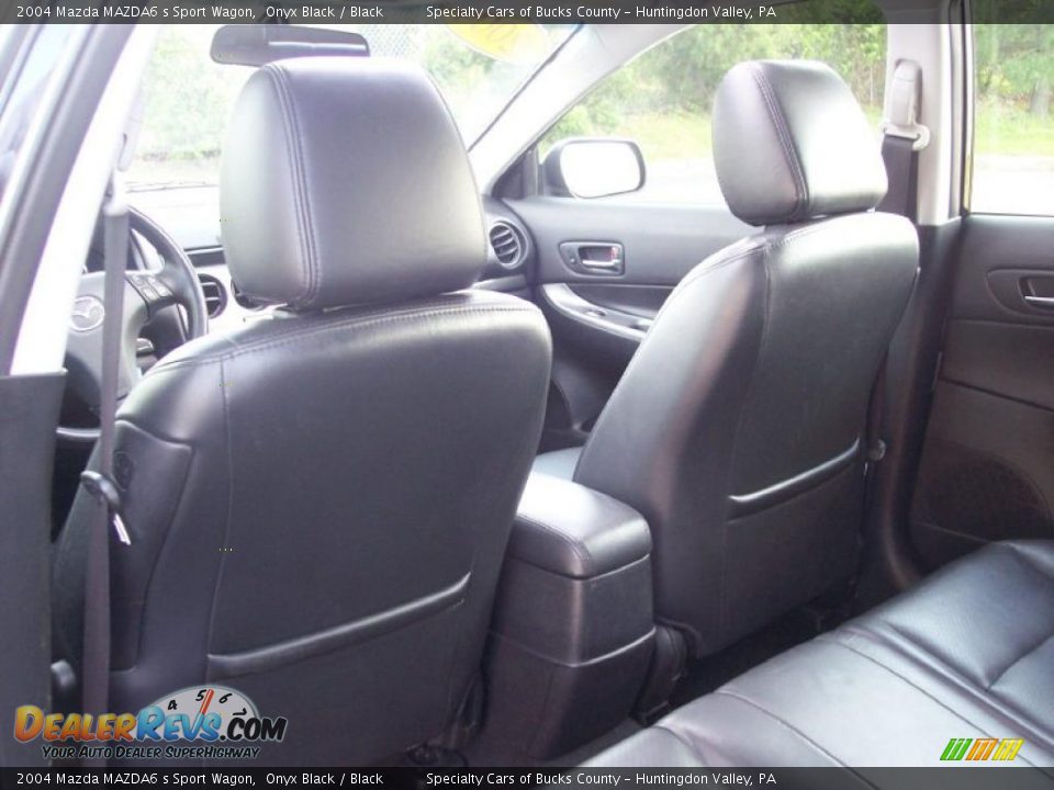 2004 Mazda MAZDA6 s Sport Wagon Onyx Black / Black Photo #29