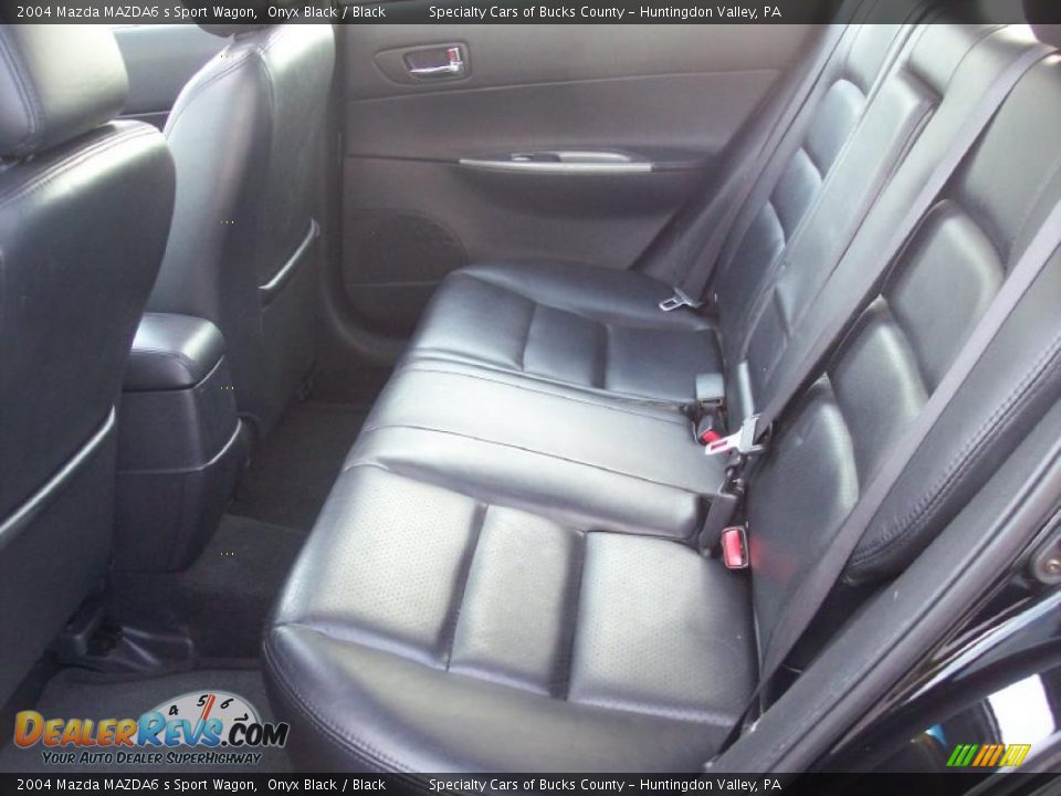 2004 Mazda MAZDA6 s Sport Wagon Onyx Black / Black Photo #31