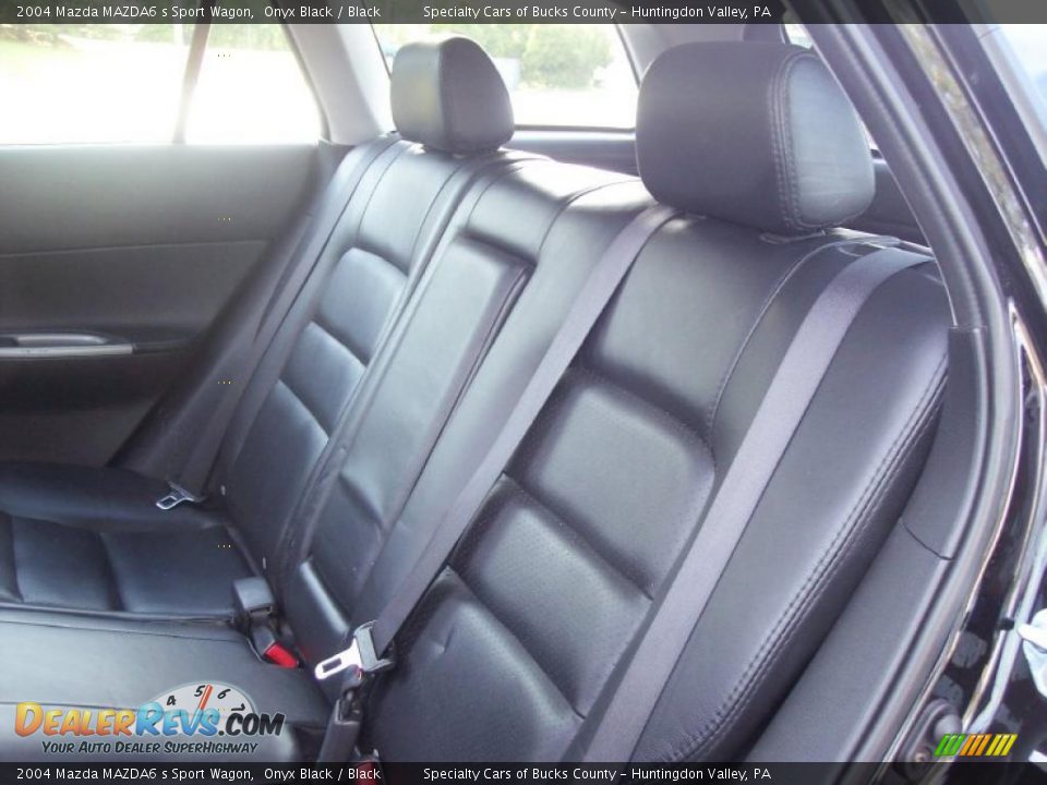 2004 Mazda MAZDA6 s Sport Wagon Onyx Black / Black Photo #32