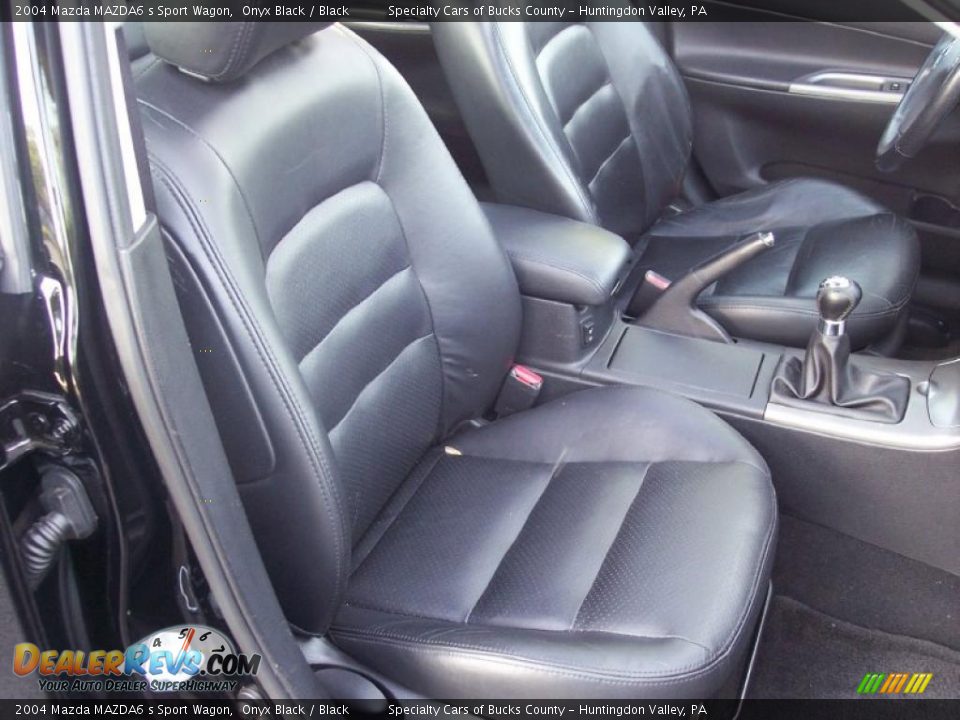 2004 Mazda MAZDA6 s Sport Wagon Onyx Black / Black Photo #34