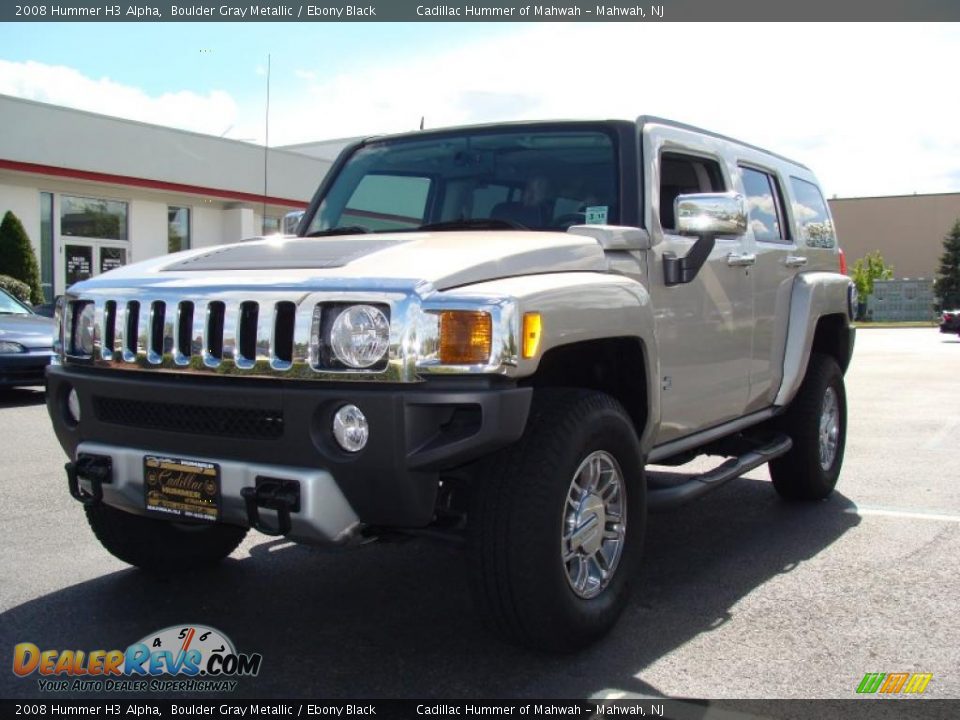 2008 Hummer H3 Alpha Boulder Gray Metallic / Ebony Black Photo #1