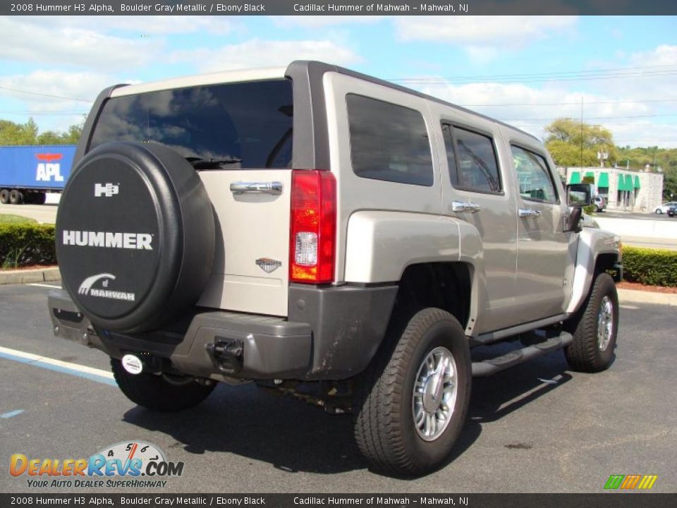 2008 Hummer H3 Alpha Boulder Gray Metallic / Ebony Black Photo #2